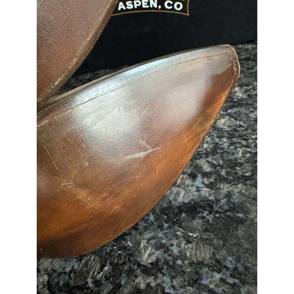 KEMO SABE GRIT COGNAC FOX SUEDE JENNY$1295 NWB Sz 9.5 Ladies Cowboy Boots - Picture 12 of 16